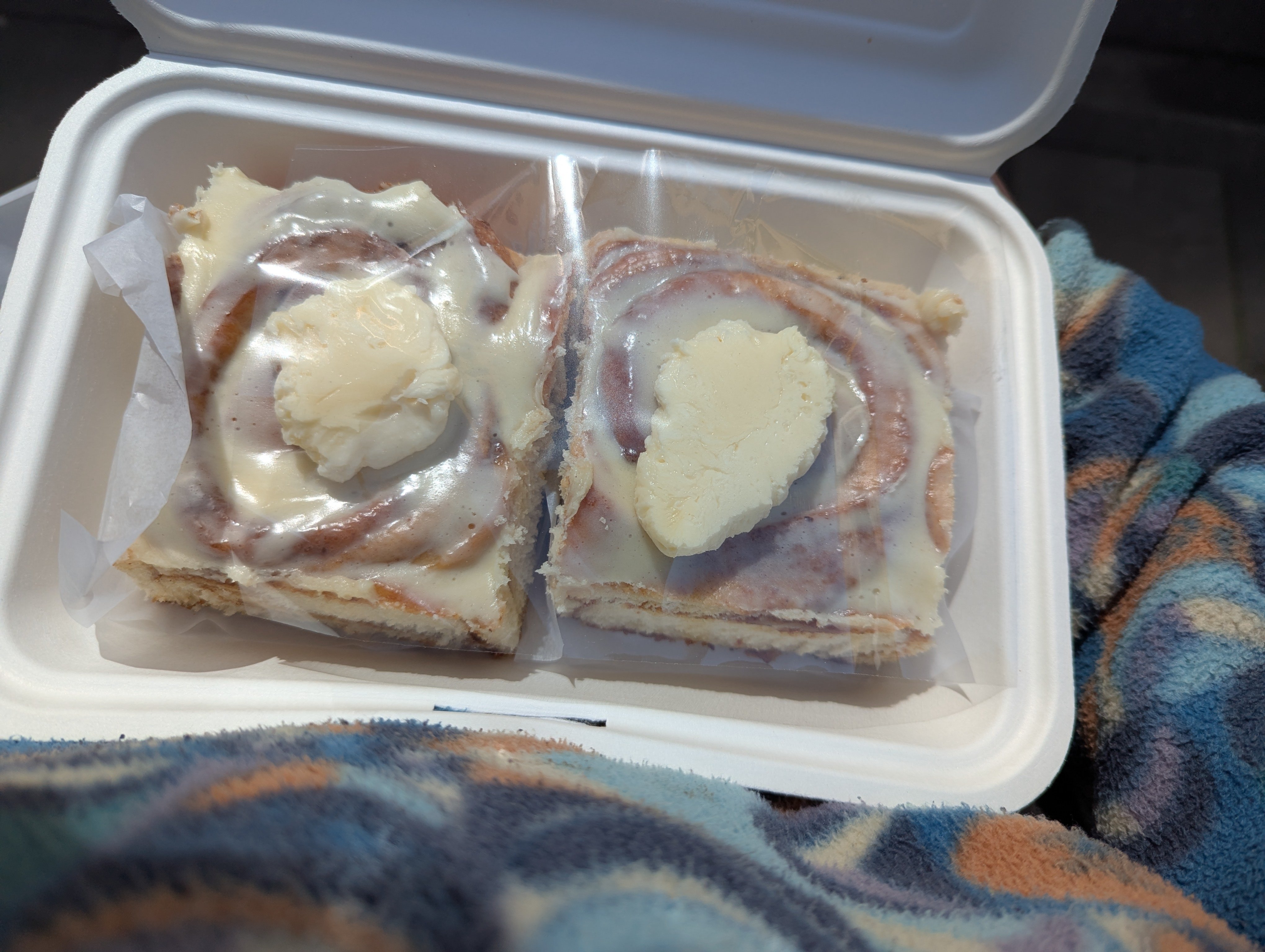 A cinnamon bun in Köln
